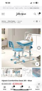 Kids extendable desk