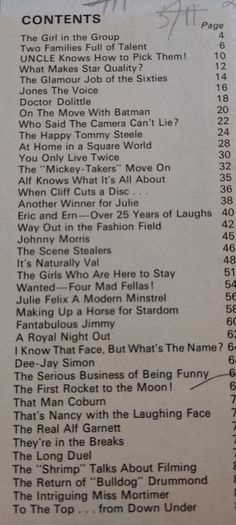 Star T.V. & Film Annual 1968