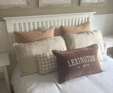 Lexington cushion bolster check and two 60 by 60 back