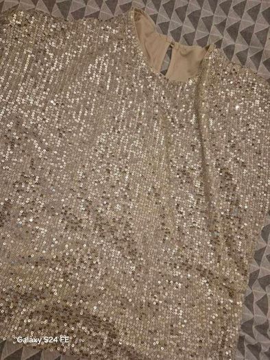 Gold sequin top