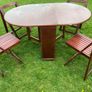 Table and Chairs foldable storage Image 2
