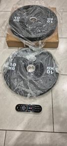 brand new 2x10kilo olympic bumper weight plates