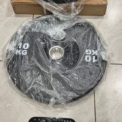 brand new 2x10kilo olympic bumper weight plates