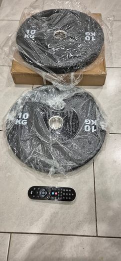 brand new 2x10kilo olympic bumper weight plates