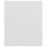Sink Cabinet with Built-in Basin High Gloss White Chipboard Image 7