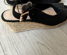 Wide Fit Wedge Sandals, size 4