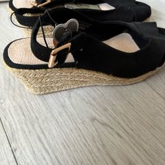 Wide Fit Wedge Sandals, size 4
