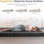 Folding single Mattress Chenille Fabric 15cm Tri-Fold Floor Image 5