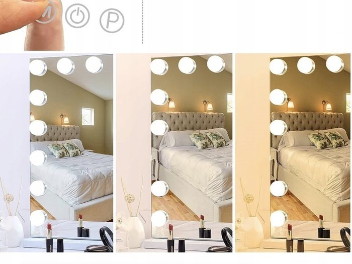 Makeup LED Mirror Cosmetic Dressing Table Dual LED USB Charging Port