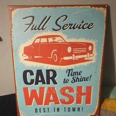 Old retro Car Wash Sign