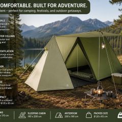 3 Man House Tent Waterproof Camping Tent