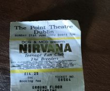 Nirvana Ticket 1992