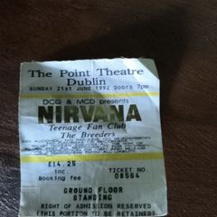 Nirvana Ticket 1992