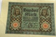 Rare/Genuine 1920 GERMAN 100 Marks Bank Note