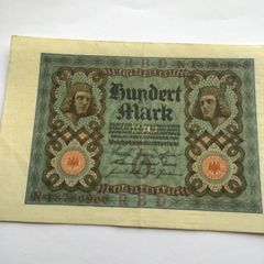 Rare/Genuine 1920 GERMAN 100 Marks Bank Note