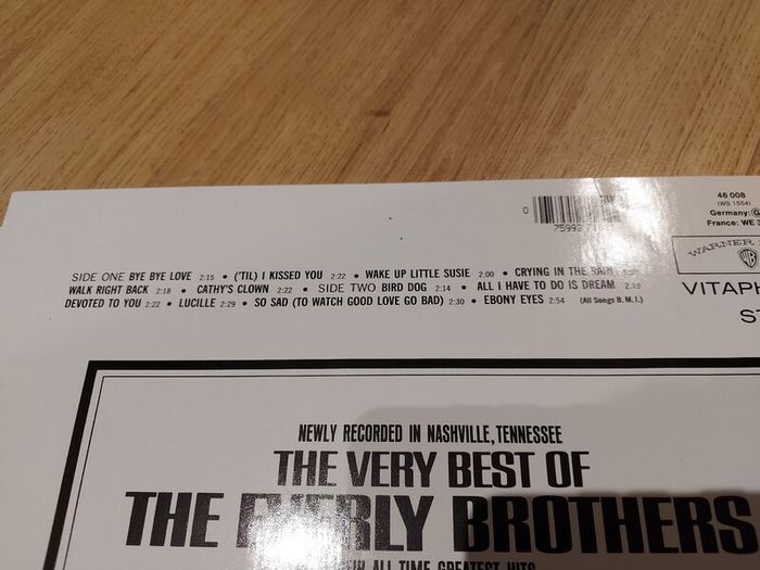 Everly Brothers - The Very Best Of - Vinyl Record