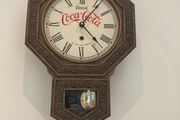 Coca Cola Pendulum Clock Quartz movement 46 cm  x 32 cm