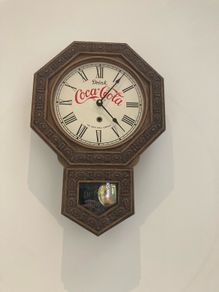 Coca Cola Pendulum Clock Quartz movement 46 cm  x 32 cm