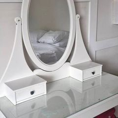 Hemnes vanity from ikea.