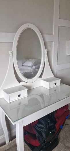 Hemnes vanity from ikea.