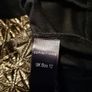 Pencil skirt lovely black and gold size 12 soft comfortable material Image 5