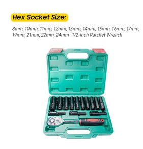 BRAND NEW 1/2Inch Drive Hex Impact Socket Set