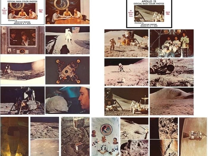 1971 Apollo 14 & 15 Official NASA Colour Photos (X20)