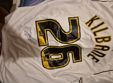 Derby County Kevin Kilbane match ireland football worn signed shirt