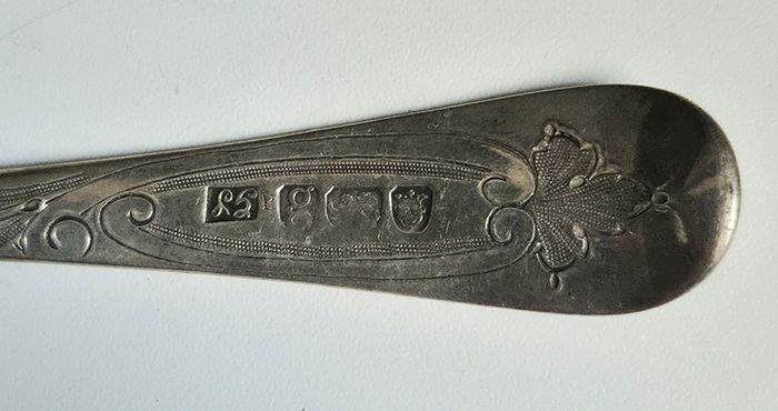 George Smith III, 1782. Sterling Silver Berry Spoon. Excellent condition for its age.