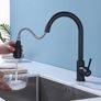 Kitchen Taps Mixer 4 Modes Kitchen Sink Taps with Pull Out Spray Single Handle 360 Degree Swivel Kitchen Faucet for Hot&Cold Water Modern Basin Mixer Tap for Kitchen Sink, Matte Black (FREE POSTAGE) Image 5