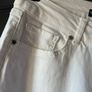 No2moro Juliet 3/4 Denim Jean - 25" Leg White Jeans Size 8 Image 3