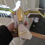 Bandai Mighty Morphin Power Rangers Legacy Falconzord action figure. Image 2