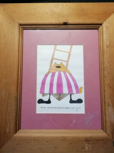 Original Signed Clive Gardner Clives Cats Print