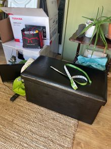 black ottoman