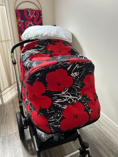 Limited Edition Bugaboo Cameleon Pram / Buggy / Stroller Set with Andy Warhol Cover