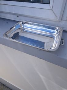 old silver  dish
