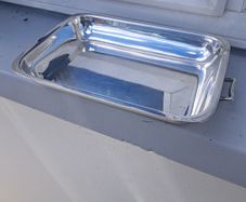 old silver  dish