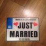 custom wedding number plates Image 5
