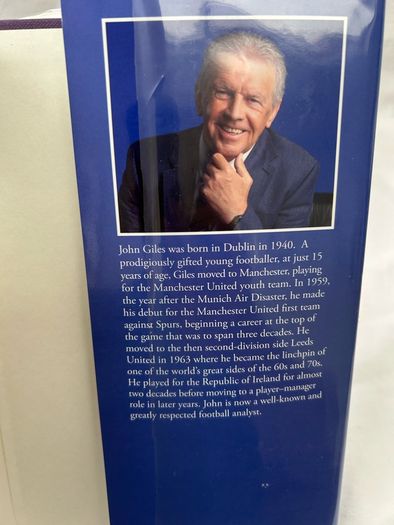 SIGNED John Giles The Great & The Good Hardback Leeds Ireland Football Legend