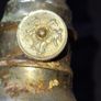 Antique French Lampe-Briquet lighter lamp manufactured by the brand TH. It is described as Sans Soudure The inscription Inexplosible indicates it was marketed as a safety product, often dating from before 1900s Image 6