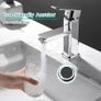 FREE POSTAGE Basin Tap Washroom Hot and Cold Mixer Tap Single Lever Bathroom Sink Faucet with 80CM UK Standard Hoses, Chrome Image 3