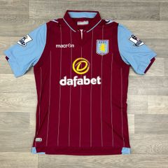 Macron Aston Villa Tom Cleverley Home Jersey Shirt Mens Medium