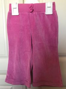 BabyGAP pink velour bottoms