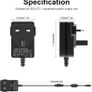 CCTV Camera Power Supply, 12V 2A with 1-to-4 Way Power Splitter Cord, 100-240V AC to DC 12Volt Adapter Compatible with 12V 2A/1.5A/1A Security Cameras Image 7
