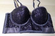 H&amp;M sequin bralet 34B