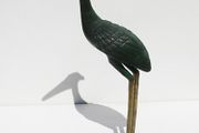 Vintage Brass Stork Figurine on marble base