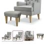 Nursing chair + stool Image 2