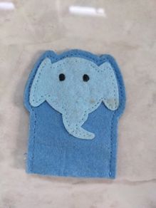Elephant finger puppet