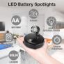 LED Battery Spotlights, Indoor Lights Battery Operated, Spotlights Ceiling Lights with Remote Control Dimmer Timer, Battery Wall Light for Artwork Painting Statue (FREE POSTAGE) Image 6