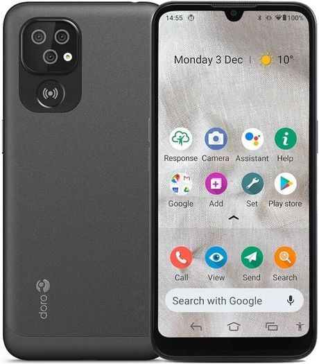 Doro 8100 Senior Phone 32GB Grey Unlocked (Cracked Screen) Works Perfect Grey